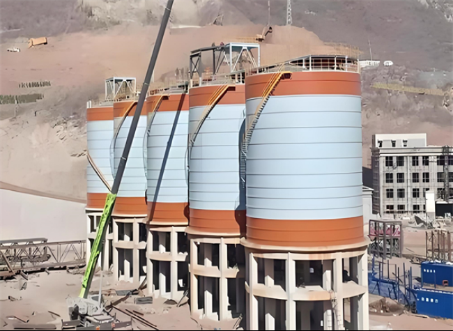 鹰手营子矿高架钢板仓