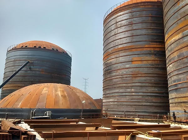 鹰手营子矿焦粉钢板仓